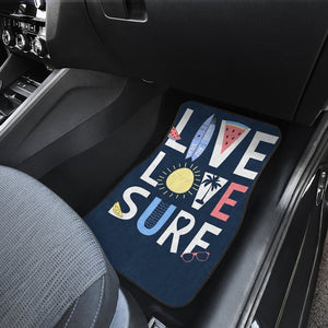 Live Love Surf Car Floor Mats