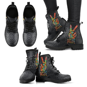 Love and Peace Women's Leather Boots