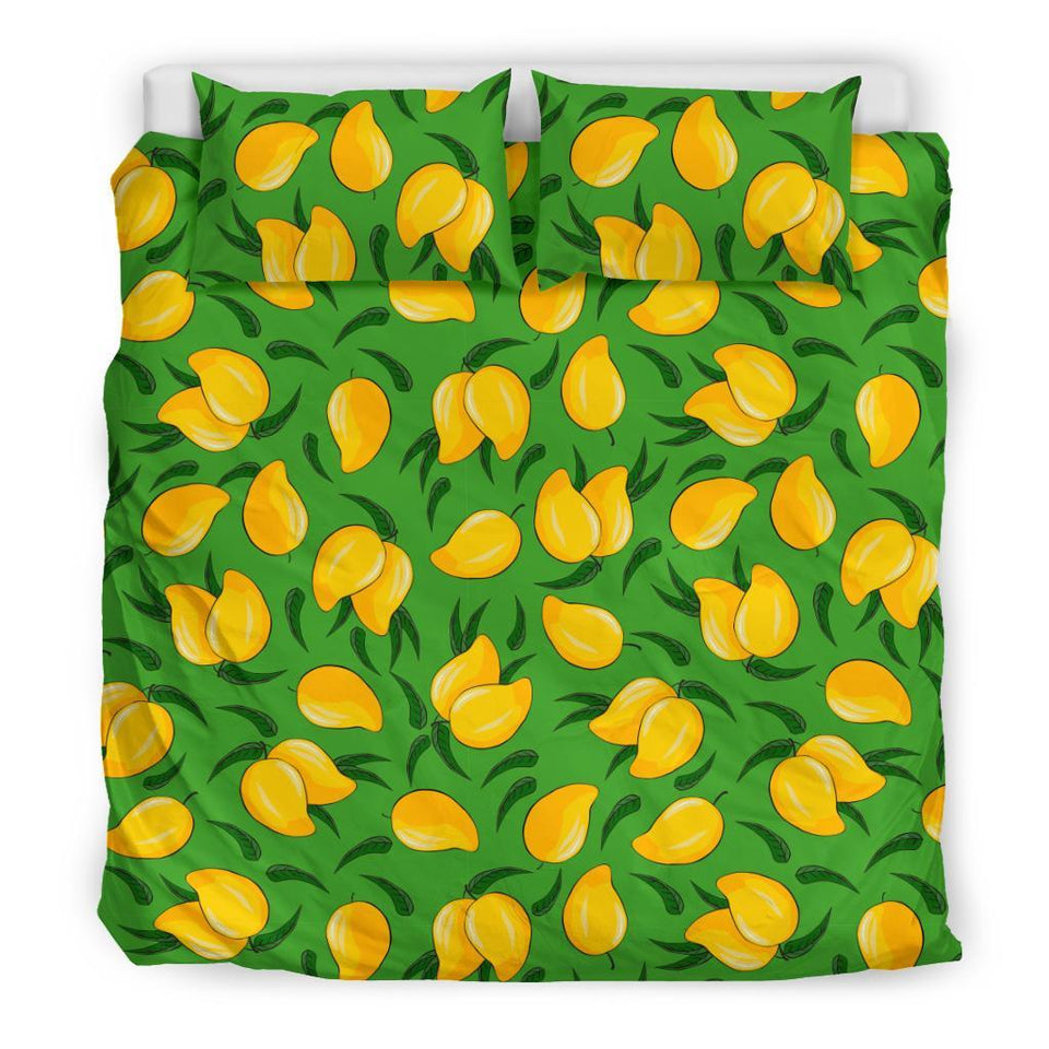 Mango Print Pattern Duvet Cover Bedding Set