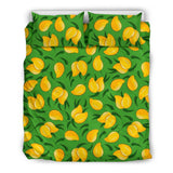 Mango Print Pattern Duvet Cover Bedding Set