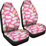 Marshmallow Pink Pattern Print Seat Cover Car Seat Covers Set 2 Pc, Car Accessories Car Mats Marshmallow Pink Pattern Print Seat Cover Car Seat Covers Set 2 Pc, Car Accessories Car Mats - Vegamart.com