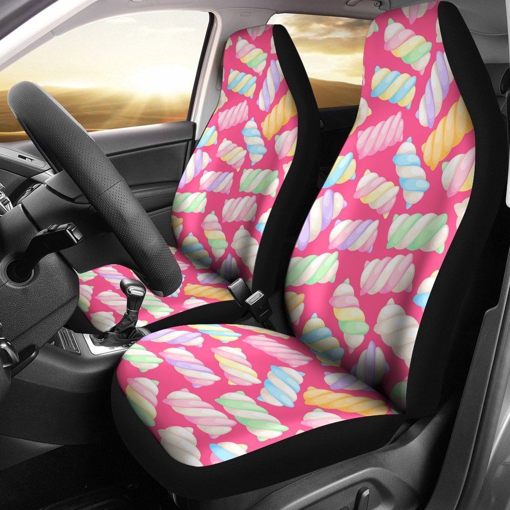 Marshmallow Pink Pattern Print Seat Cover Car Seat Covers Set 2 Pc, Car Accessories Car Mats Marshmallow Pink Pattern Print Seat Cover Car Seat Covers Set 2 Pc, Car Accessories Car Mats - Vegamart.com