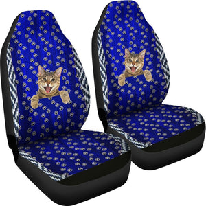 Meow Seat Cover Car Seat Covers Set 2 Pc, Car Accessories Car Mats Meow Seat Cover Car Seat Covers Set 2 Pc, Car Accessories Car Mats - Vegamart.com