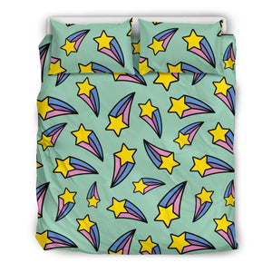Metero Star Pattern Print Duvet Cover Bedding Set
