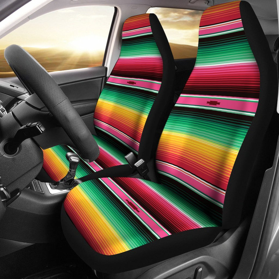 Mexican Classic Print Pattern Car Seat Covers Set 2 Pc, Car Accessories Car Mats Covers Mexican Classic Print Pattern Car Seat Covers Set 2 Pc, Car Accessories Car Mats Covers - Vegamart.com