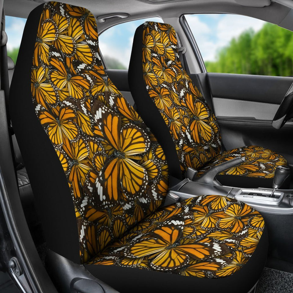 Monarch Butterfly Pattern Print Seat Cover Car Seat Covers Set 2 Pc, Car Accessories Car Mats Monarch Butterfly Pattern Print Seat Cover Car Seat Covers Set 2 Pc, Car Accessories Car Mats - Vegamart.com
