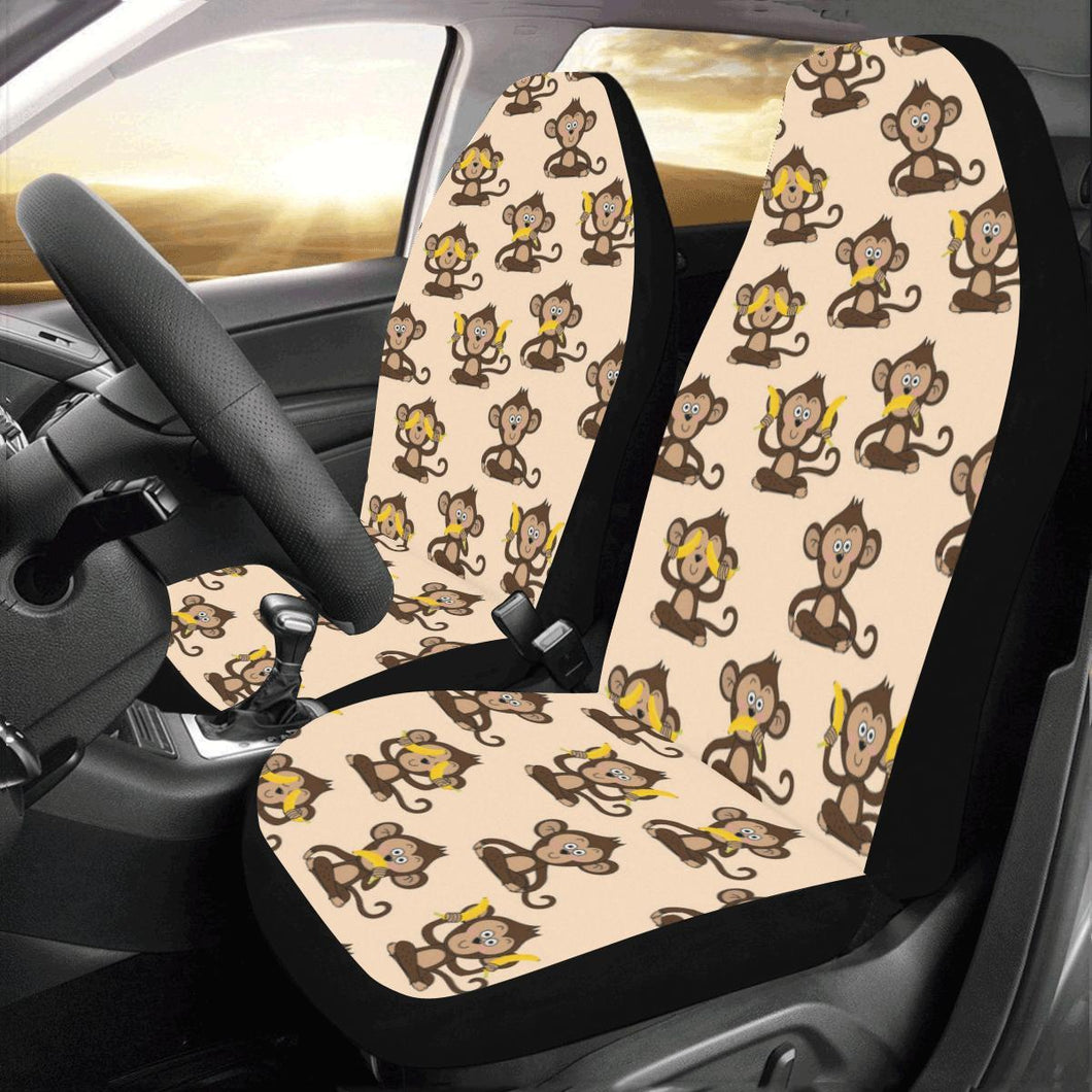 Monkey Pattern Car Seat Covers Set 2 Pc, Car Accessories Car Mats Covers Monkey Pattern Car Seat Covers Set 2 Pc, Car Accessories Car Mats Covers - Vegamart.com