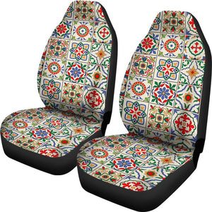 Mosaic Colorful Print Pattern Seat Cover Car Seat Covers Set 2 Pc, Car Accessories Car Mats Mosaic Colorful Print Pattern Seat Cover Car Seat Covers Set 2 Pc, Car Accessories Car Mats - Vegamart.com