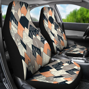 Mountain Pattern Print Seat Cover Car Seat Covers Set 2 Pc, Car Accessories Car Mats Mountain Pattern Print Seat Cover Car Seat Covers Set 2 Pc, Car Accessories Car Mats - Vegamart.com