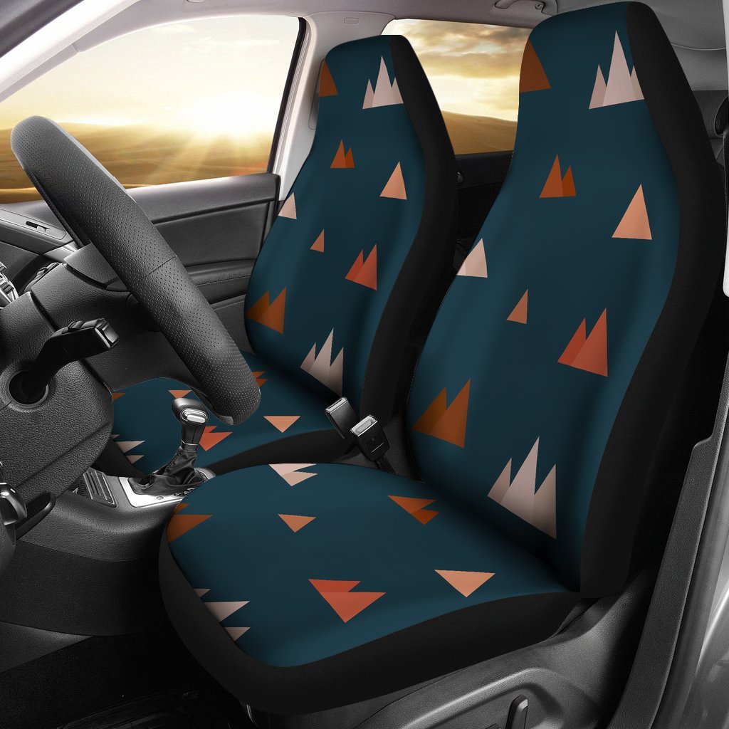 Mountain Print Pattern Seat Cover Car Seat Covers Set 2 Pc, Car Accessories Car Mats Mountain Print Pattern Seat Cover Car Seat Covers Set 2 Pc, Car Accessories Car Mats - Vegamart.com