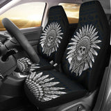 Native American Indian Skull Car Seat Covers Set 2 Pc, Car Accessories Car Mats Covers Native American Indian Skull Car Seat Covers Set 2 Pc, Car Accessories Car Mats Covers - Vegamart.com