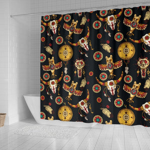 Native American Symbol Pattern Shower Curtain
