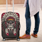Native Indian Skull Luggage Cover Protector