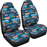 New York Pattern Print Seat Cover Car Seat Covers Set 2 Pc, Car Accessories Car Mats New York Pattern Print Seat Cover Car Seat Covers Set 2 Pc, Car Accessories Car Mats - Vegamart.com