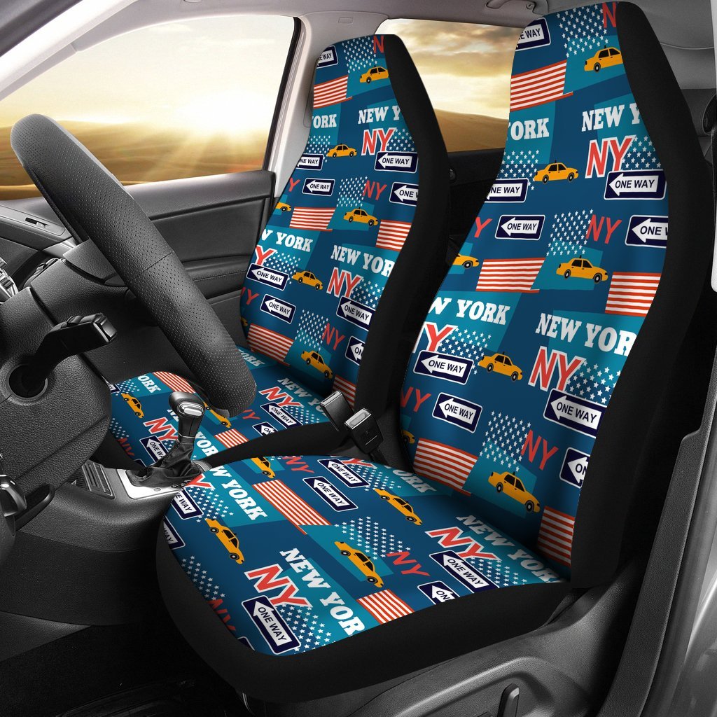 New York Pattern Print Seat Cover Car Seat Covers Set 2 Pc, Car Accessories Car Mats New York Pattern Print Seat Cover Car Seat Covers Set 2 Pc, Car Accessories Car Mats - Vegamart.com