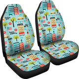New York Print Pattern Seat Cover Car Seat Covers Set 2 Pc, Car Accessories Car Mats New York Print Pattern Seat Cover Car Seat Covers Set 2 Pc, Car Accessories Car Mats - Vegamart.com