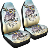Owl Brave And Free Colorful Seat Cover Car Seat Covers Set 2 Pc, Car Accessories Car Mats Owl Brave And Free Colorful Seat Cover Car Seat Covers Set 2 Pc, Car Accessories Car Mats - Vegamart.com