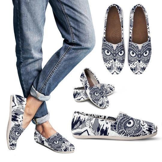 Owl Ornamental Casual Shoes Style Shoes For Women All Over Print Owl Ornamental Casual Shoes Style Shoes For Women All Over Print - Vegamart.com