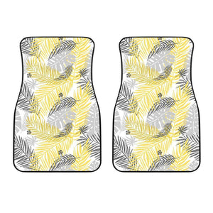 Palm Leaves Pattern Print Design PL012 Car Floor Mats