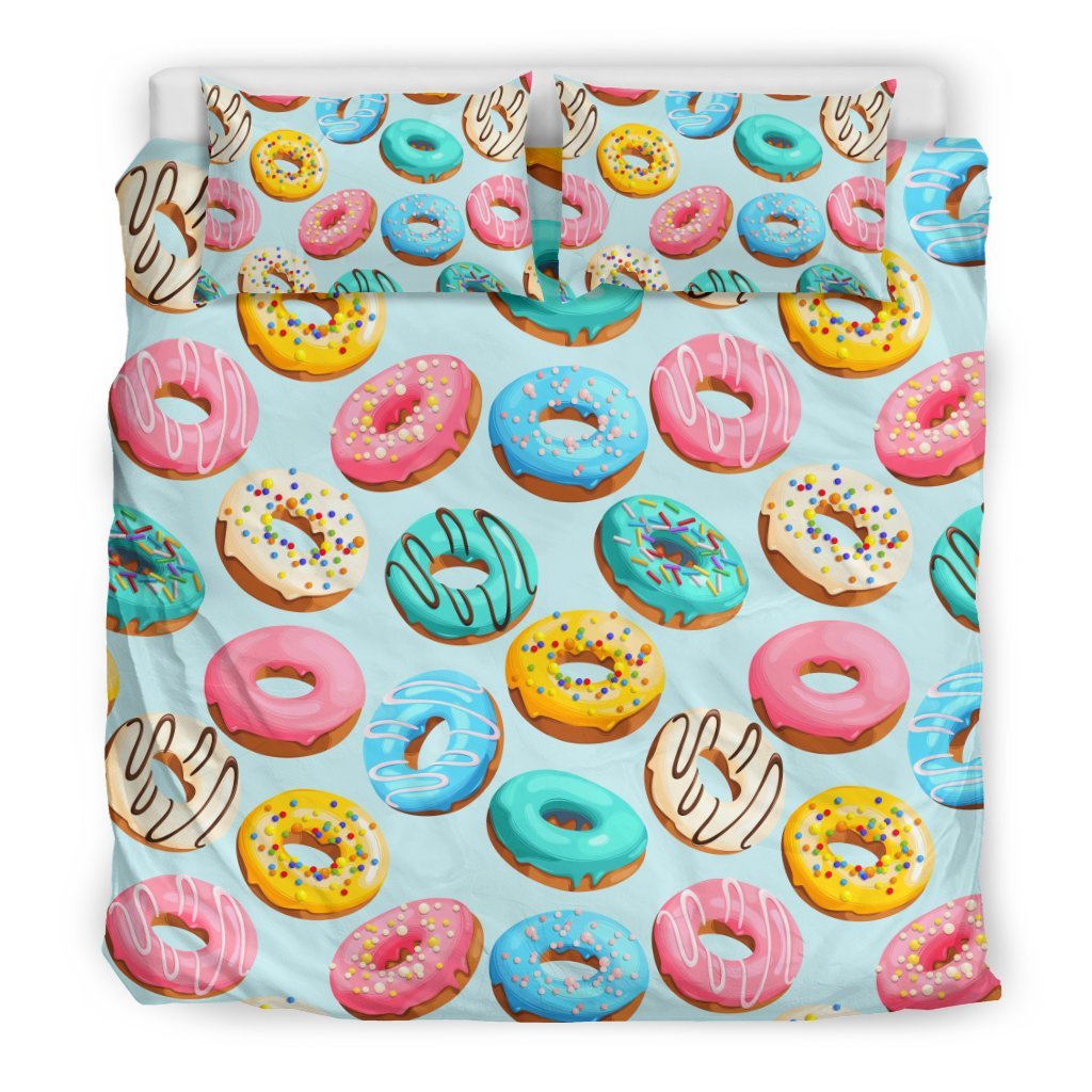 Pattern Print Colorful Donut Duvet Cover Bedding Set