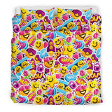 Pattern Print Emoji Duvet Cover Bedding Set