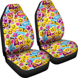 Pattern Print Emoji Seat Cover Car Seat Covers Set 2 Pc, Car Accessories Car Mats Pattern Print Emoji Seat Cover Car Seat Covers Set 2 Pc, Car Accessories Car Mats - Vegamart.com