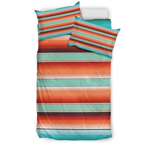 Pattern Print Mexican Blanket Baja Serape Duvet Cover Bedding Set