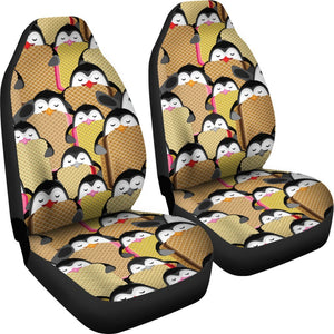 Penguin Waffle Pattern Print Seat Cover Car Seat Covers Set 2 Pc, Car Accessories Car Mats Penguin Waffle Pattern Print Seat Cover Car Seat Covers Set 2 Pc, Car Accessories Car Mats - Vegamart.com