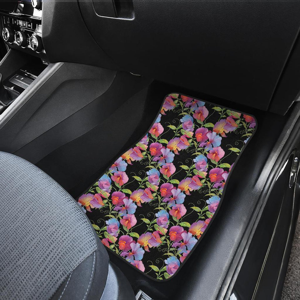 Peony Pattern Print Design PE012 Car Floor Mats