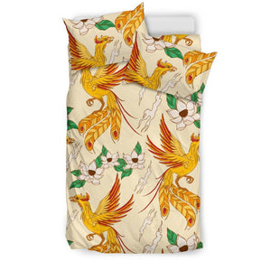 Phoenix Floral Pattern Print Duvet Cover Bedding Set