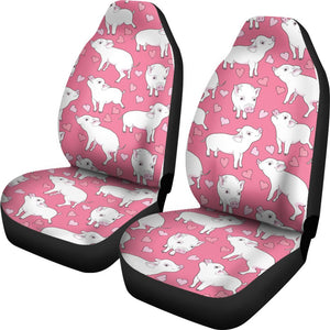 Pig Heart Pattern Print Seat Cover Car Seat Covers Set 2 Pc, Car Accessories Car Mats Pig Heart Pattern Print Seat Cover Car Seat Covers Set 2 Pc, Car Accessories Car Mats - Vegamart.com