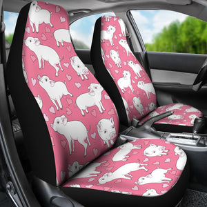 Pig Heart Pattern Print Seat Cover Car Seat Covers Set 2 Pc, Car Accessories Car Mats Pig Heart Pattern Print Seat Cover Car Seat Covers Set 2 Pc, Car Accessories Car Mats - Vegamart.com