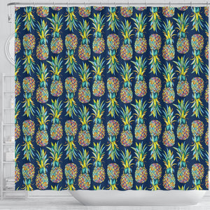 Pineapple Color Art Shower Curtain