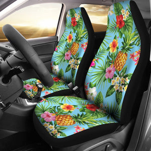 Pineapple Hawaiian Flower Tropical Car Seat Covers Set 2 Pc, Car Accessories Car Mats Covers Pineapple Hawaiian Flower Tropical Car Seat Covers Set 2 Pc, Car Accessories Car Mats Covers - Vegamart.com