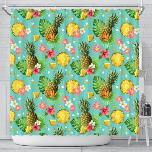 Pineapple Tropical Fresh Shower Curtain