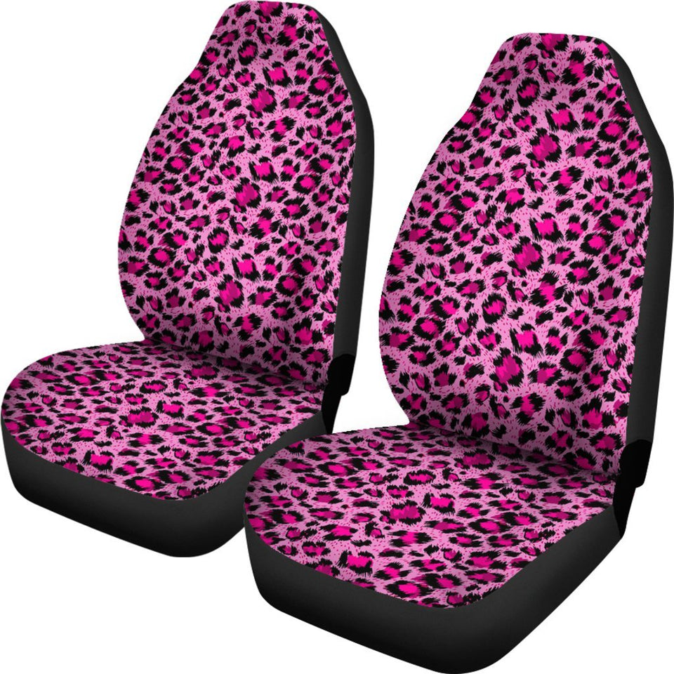 Pink Cheetah Leopard Pattern Print Seat Cover Car Seat Covers Set 2 Pc, Car Accessories Car Mats Pink Cheetah Leopard Pattern Print Seat Cover Car Seat Covers Set 2 Pc, Car Accessories Car Mats - Vegamart.com