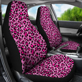 Pink Cheetah Leopard Pattern Print Seat Cover Car Seat Covers Set 2 Pc, Car Accessories Car Mats Pink Cheetah Leopard Pattern Print Seat Cover Car Seat Covers Set 2 Pc, Car Accessories Car Mats - Vegamart.com