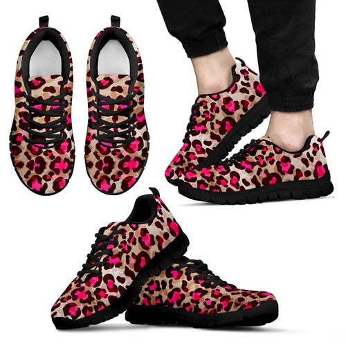 Pink Dot Cheetah Leopard Pattern Print Women