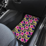 Pink Hibiscus Pattern Print Design HB027 Car Floor Mats
