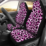 Pink Leopard Print Car Seat Covers Set 2 Pc, Car Accessories Car Mats Covers Pink Leopard Print Car Seat Covers Set 2 Pc, Car Accessories Car Mats Covers - Vegamart.com