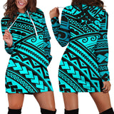 Polynesian Tribal Hoodie Dress 3D Style Women All Over Print Polynesian Tribal Hoodie Dress 3D Style Women All Over Print - Vegamart.com