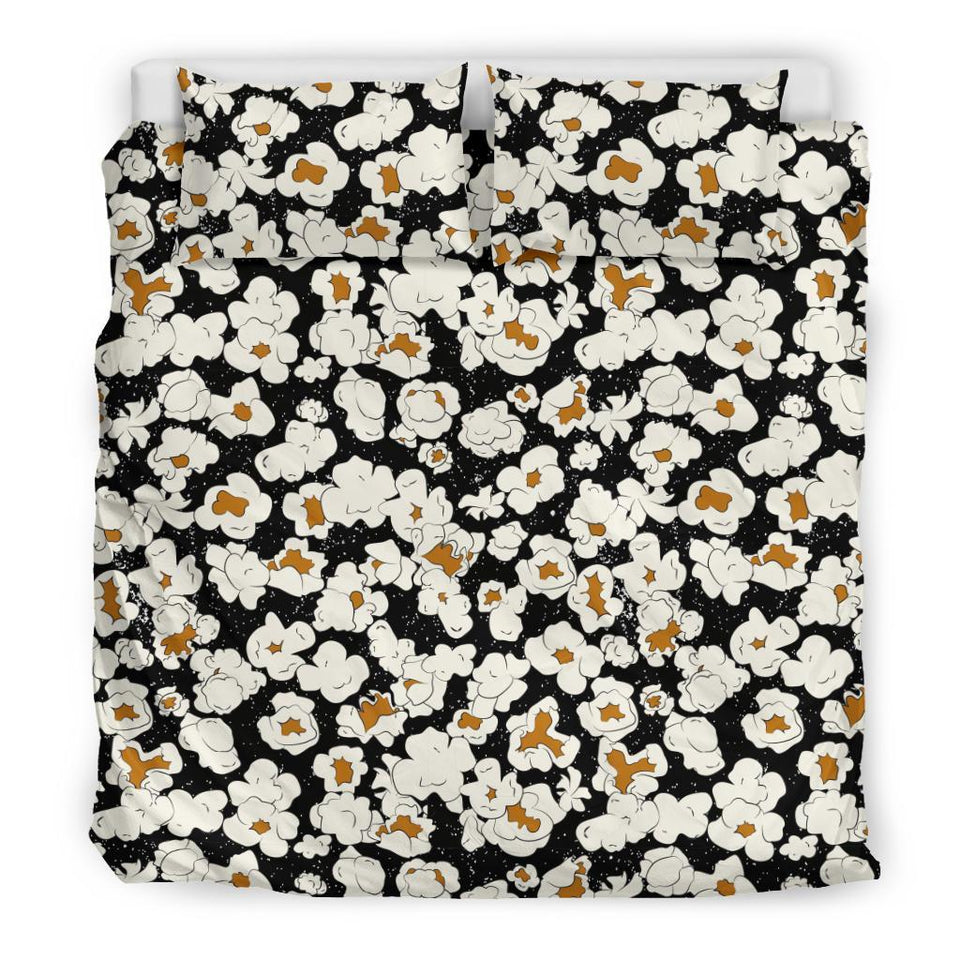 Popcorn Pattern Print Duvet Cover Bedding Set