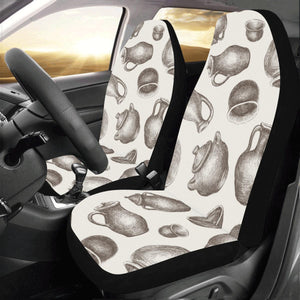 Pottery Pattern Print Design Car Seat Covers Set 2 Pc, Car Accessories Car Mats Covers Pottery Pattern Print Design Car Seat Covers Set 2 Pc, Car Accessories Car Mats Covers - Vegamart.com