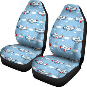 Print Airplane Pattern Seat Cover Car Seat Covers Set 2 Pc, Car Accessories Car Mats Print Airplane Pattern Seat Cover Car Seat Covers Set 2 Pc, Car Accessories Car Mats - Vegamart.com