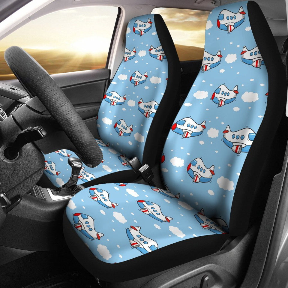 Print Airplane Pattern Seat Cover Car Seat Covers Set 2 Pc, Car Accessories Car Mats Print Airplane Pattern Seat Cover Car Seat Covers Set 2 Pc, Car Accessories Car Mats - Vegamart.com