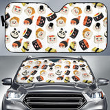 Print Pattern Sushi Car Sun Shade