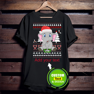 Elephant Ugly Christmas Make Your Own Custom T Shirts Printing Personalised T-Shirts Elephant Ugly Christmas Make Your Own Custom T Shirts Printing Personalised T-Shirts - Vegamart.com