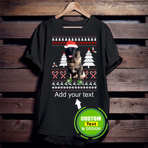 Caucasian Shepherd Dog Ugly Christmas Make Your Own Custom T Shirts Printing Personalised T-Shirts Caucasian Shepherd Dog Ugly Christmas Make Your Own Custom T Shirts Printing Personalised T-Shirts - Vegamart.com