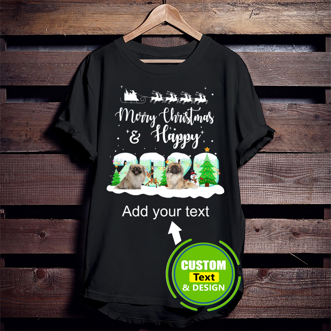 Pekingese Merry Christmas And Happy 2020 Make Your Own Custom T Shirts Printing Personalised T-Shirts Pekingese Merry Christmas And Happy 2020 Make Your Own Custom T Shirts Printing Personalised T-Shirts - Vegamart.com