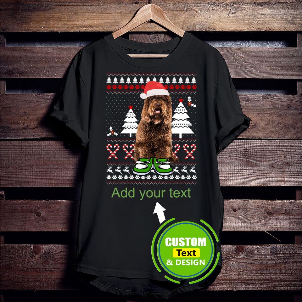 Barbet Dog Ugly Christmas Make Your Own Custom T Shirts Printing Personalised T-Shirts Barbet Dog Ugly Christmas Make Your Own Custom T Shirts Printing Personalised T-Shirts - Vegamart.com